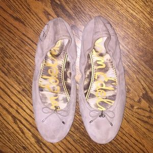 Sam Edelman Beige Suede Flats